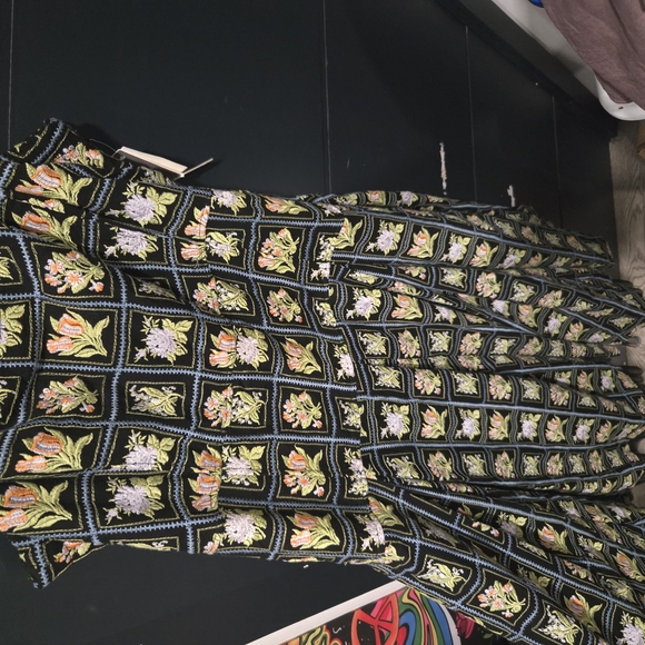 Floral Black Maxi Dress - Picture 3 of 6